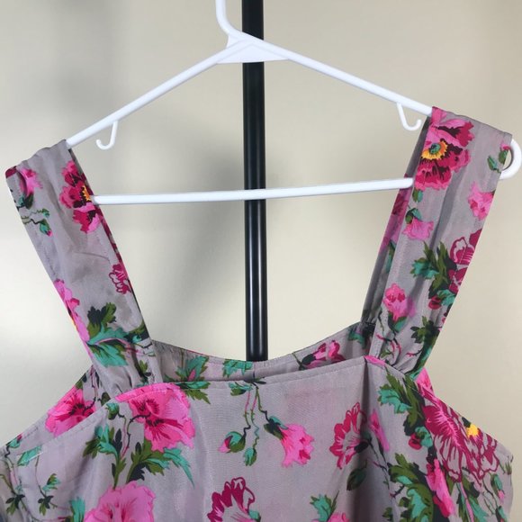 Selina Studio Grey & Pink Floral Dress - Picture 12 of 12